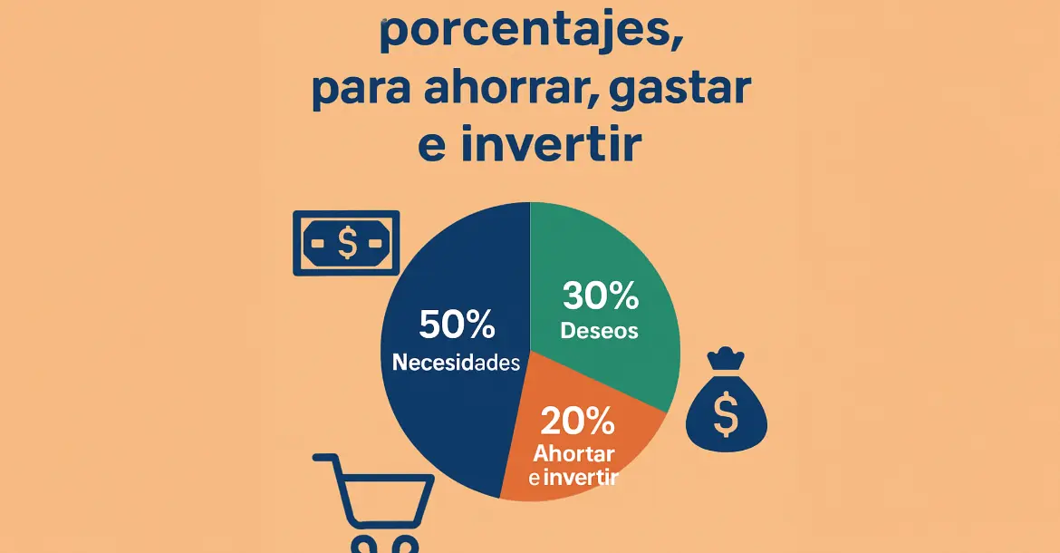 Cómo dividir tu salario en porcentajes para ahorrar, gastar e invertir de forma inteligente